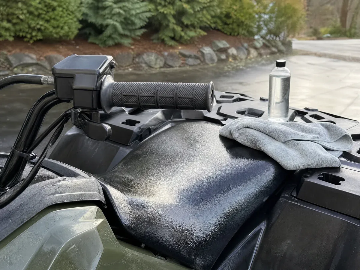 ATV seat and grip cleaning — Prestige Marine & Auto Care in Seattle, WA
