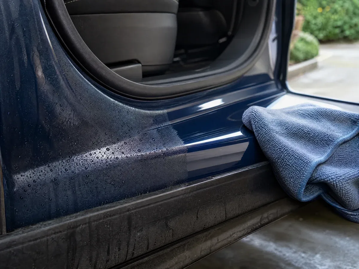 Close detail of a finished vehicle interior — Prestige Marine & Auto Care in Seattle, WA