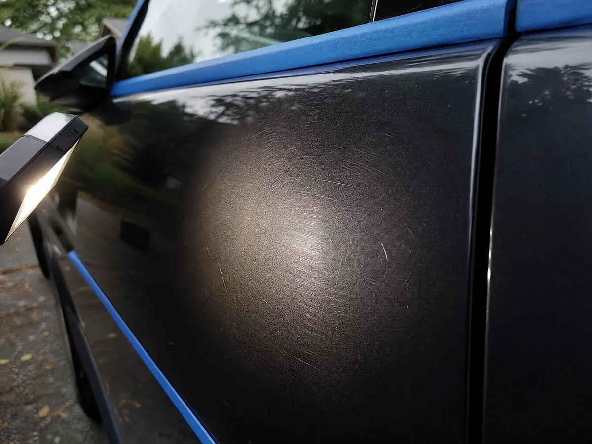 Paint inspection before correction — Prestige Marine & Auto Care in Seattle, WA