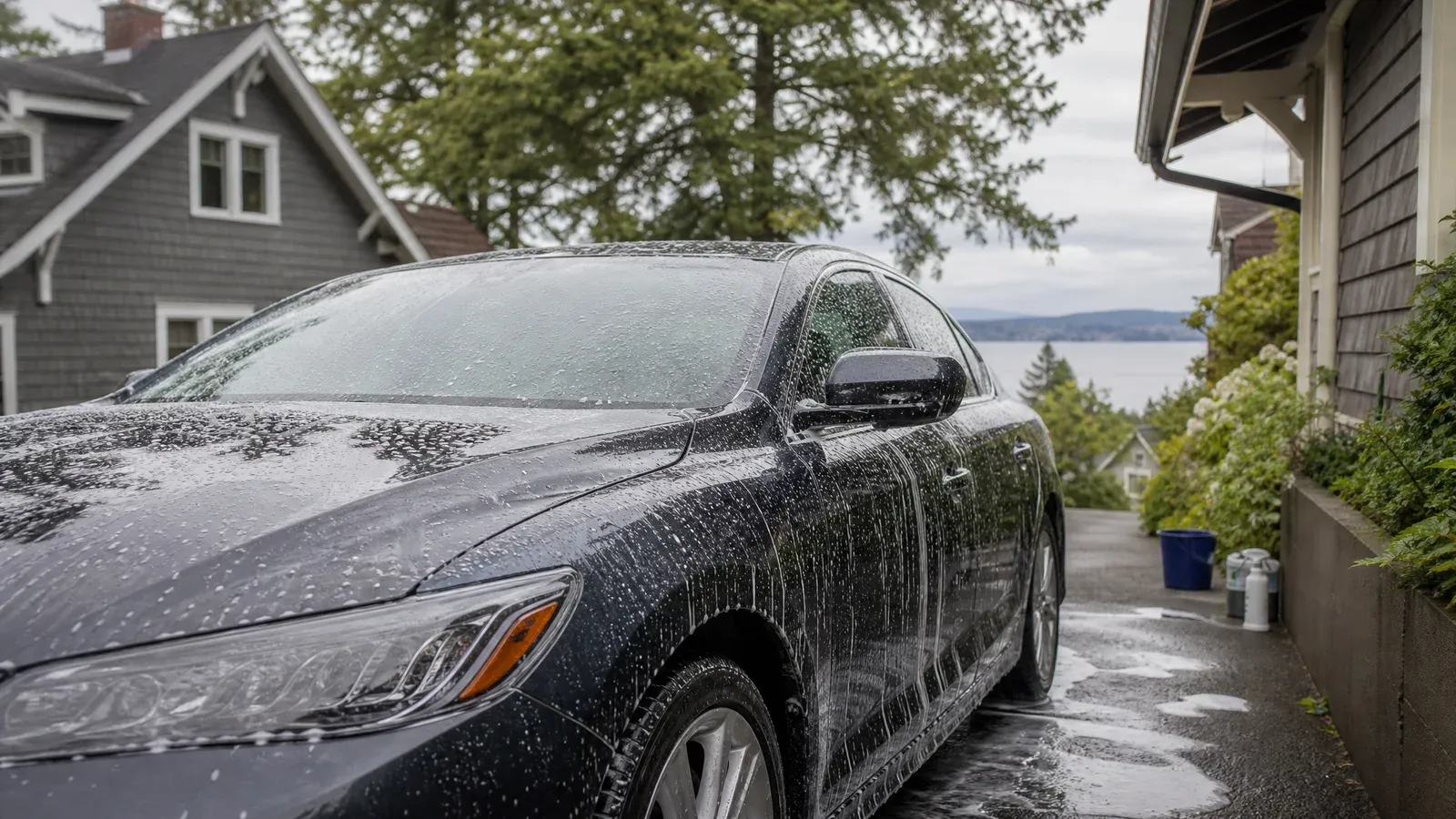 Vehicle being detailed in Seattle, WA — Prestige Marine & Auto Care
