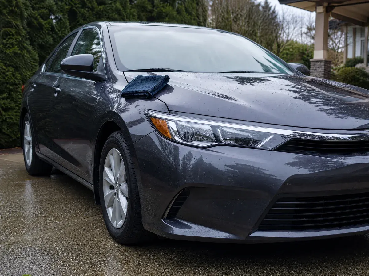 Freshly detailed vehicle in a driveway — Prestige Marine & Auto Care in Seattle, WA
